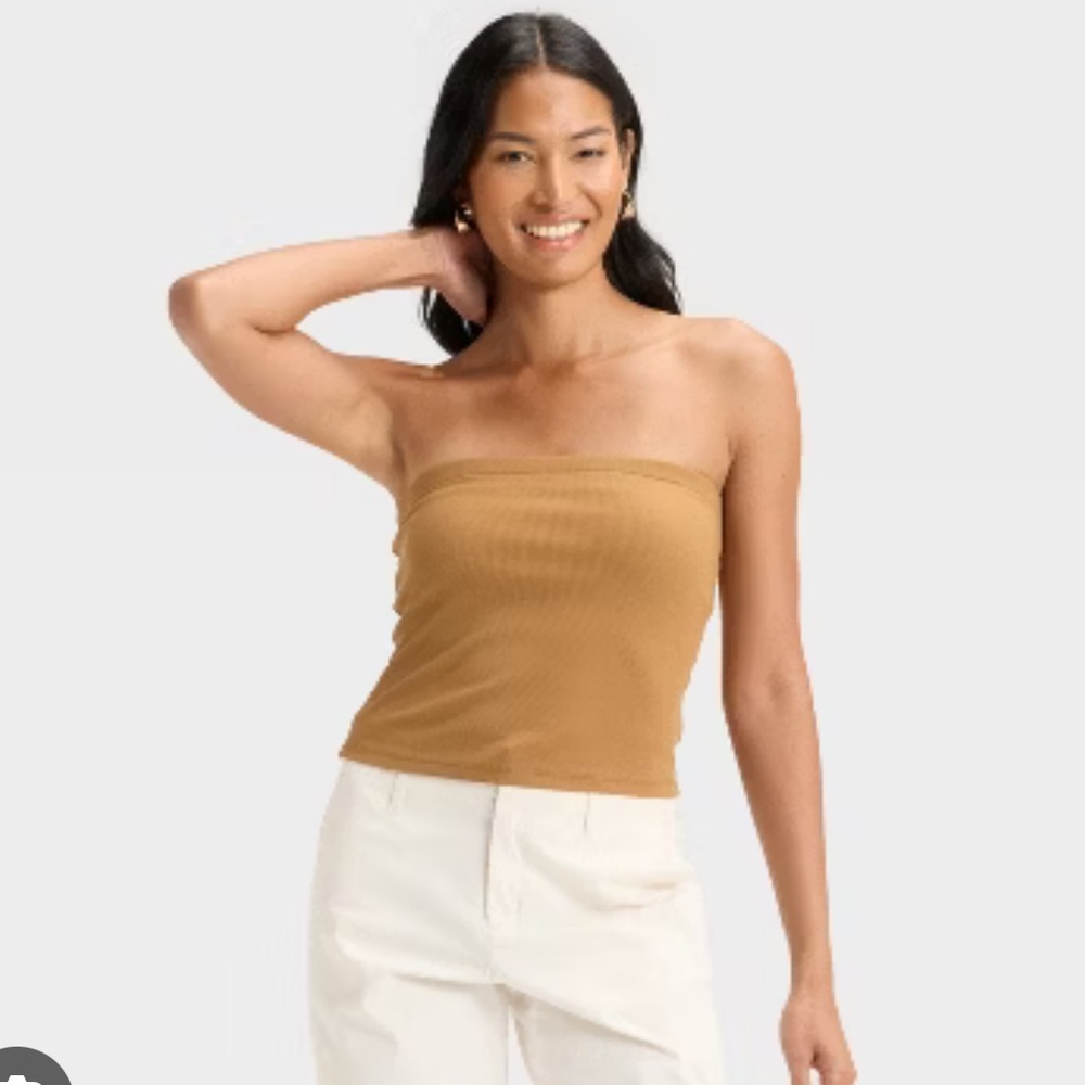 Chic Tan Crop Top for Women